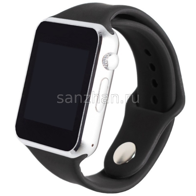 Умные часы-телефон Smart Watch A1 (черно-стальные)