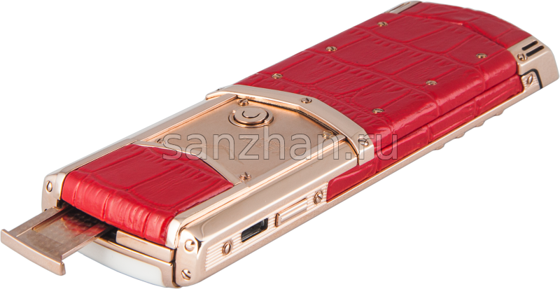 Vertu Signature S Design Gold Red Alligator