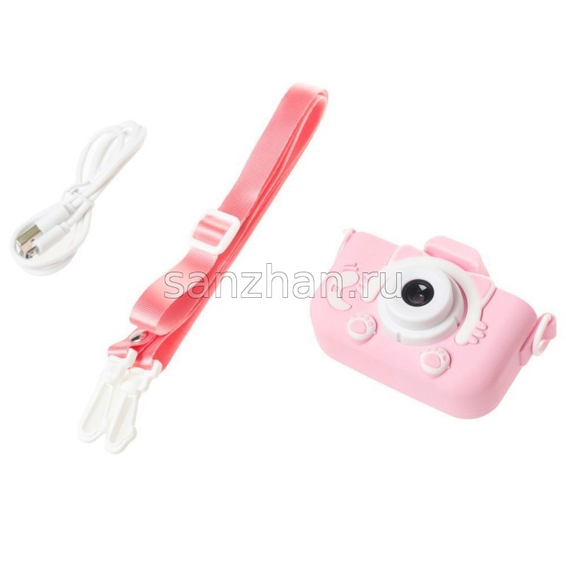 Детский цифровой фотоаппарат Kitty Розовый