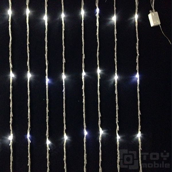 Гирлянда штора "Водопад" 3х2 м светодиодная, падающие капли 560 LED