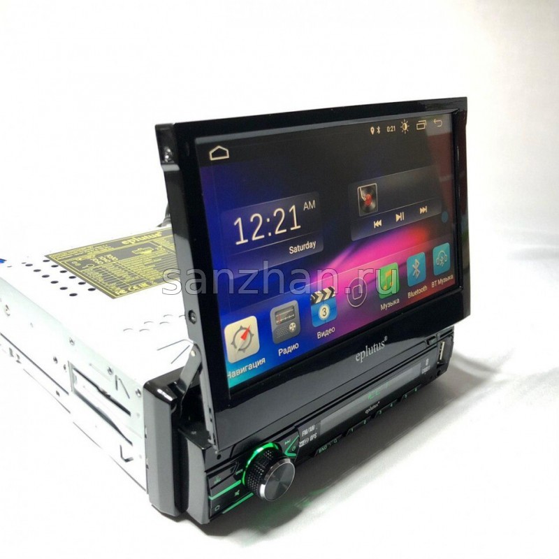 Автомагнитола Eplutus CA831 Pro 2+32 гб с выдвижным экраном 1DIN Android 10.0
