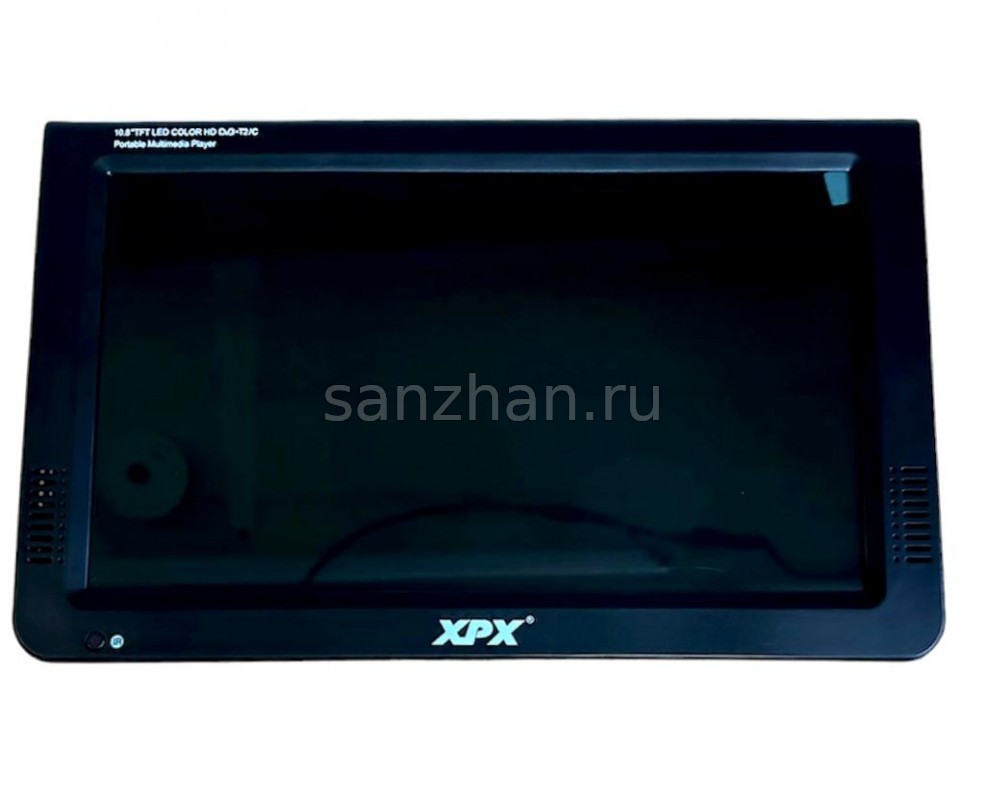 Автомобильный портативный телевизор 10,8" (27 см) XPX EA-1018D (Корея) Аккумулятор: 700 mAh (2023 г)