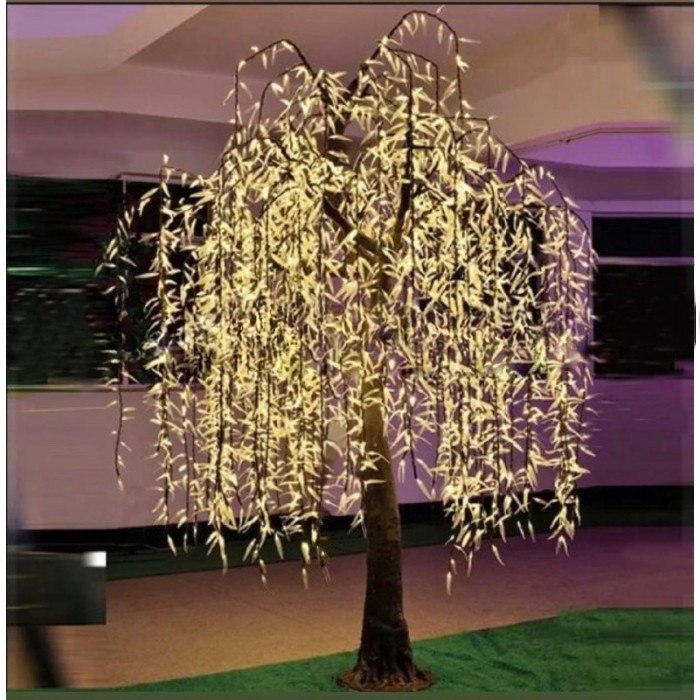 Светодиодное дерево Ива 2,5 м 1080 Led уличное IP65 24V (теплое белое)